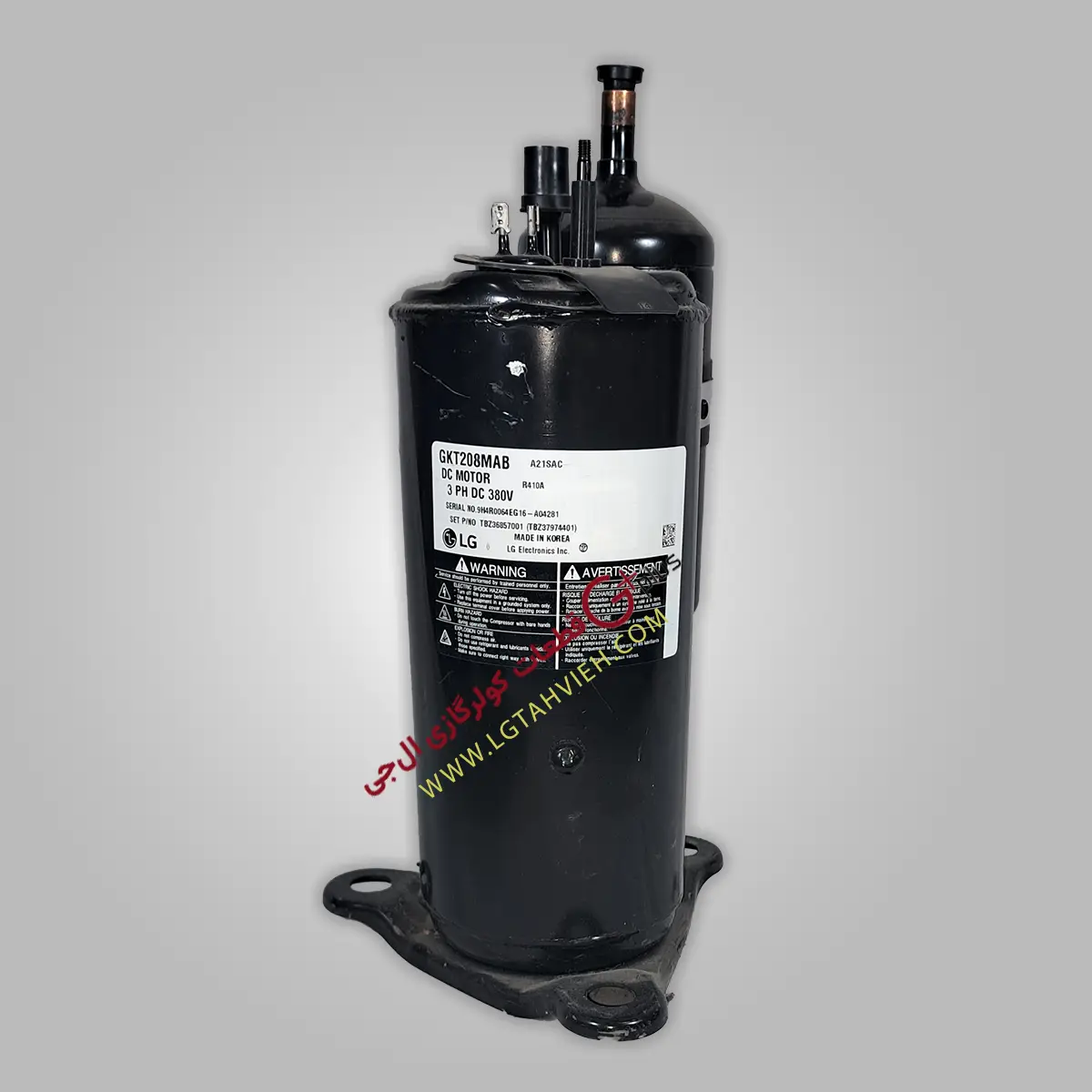 کمپرسور اینورتر 380 ولت DC داکت اسپیلت ال جی | خدمات و تعمیرات گلدیران